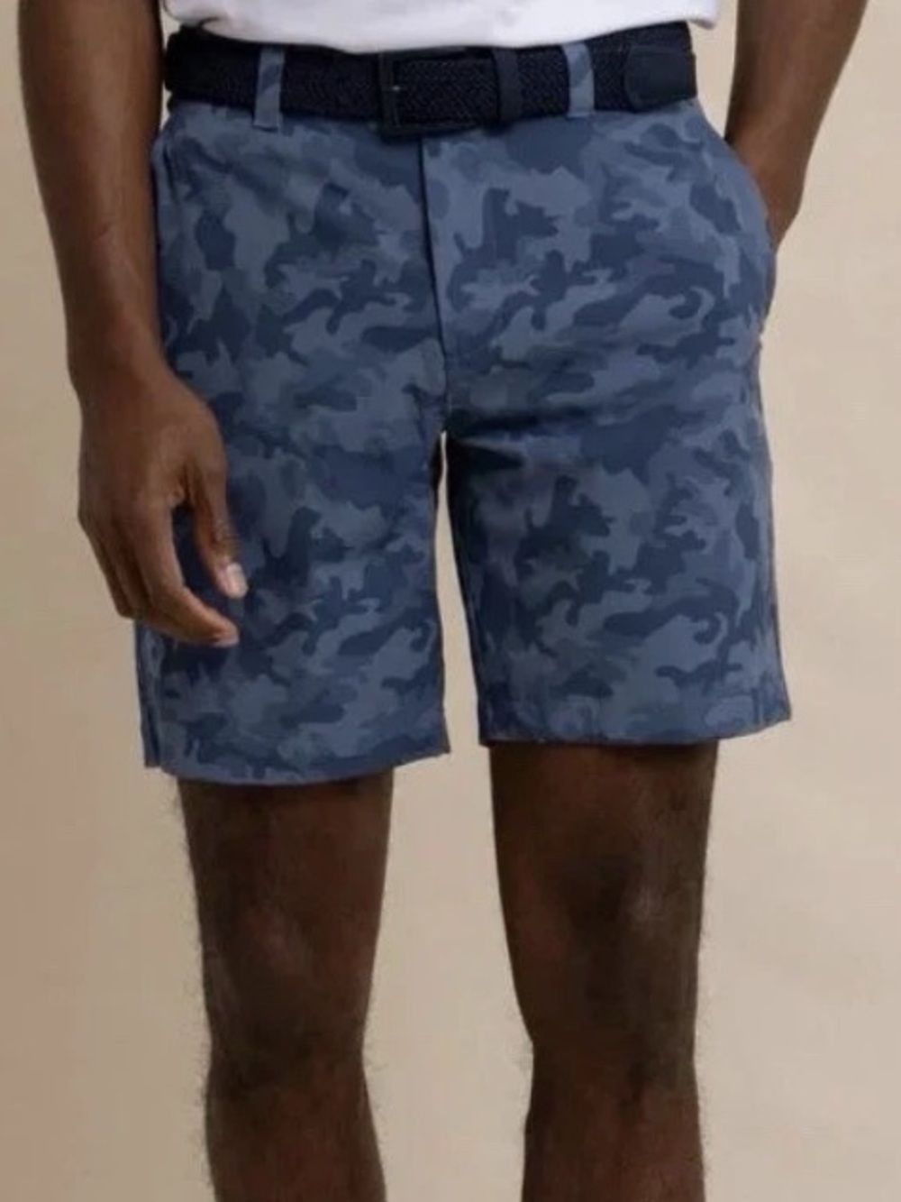 Southern Tide Men’s Brerdie Island Camo Short - Dark Seas Blue Size 42 New